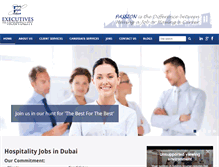 Tablet Screenshot of executivesforhospitality.com